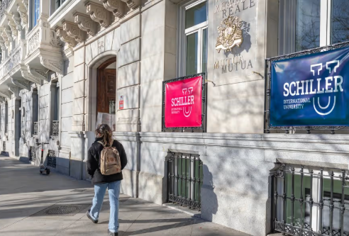 Schiller International University building in central Madrid, Spain